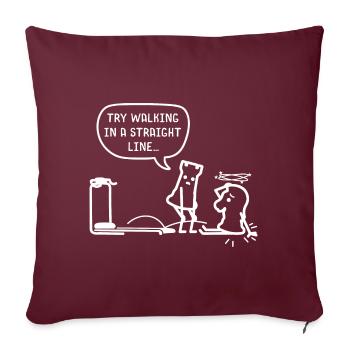 Sport Jeu d’échecs - Housse de coussin décorative 45 x 45 cm - bordeaux - Devant