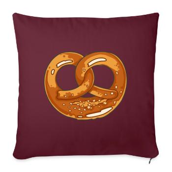 Pretzel - Sofa pillowcase 17,3'' x 17,3'' (45 x 45 cm) - burgundy - Front