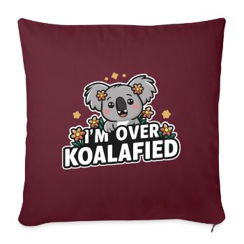 Koala Koala Koala Ours Koala Animal - Housse de coussin décorative 45 x 45 cm - bordeaux - Devant