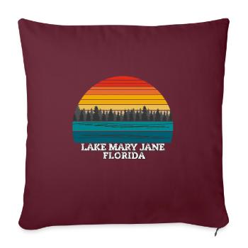 Lake Mary Jane Florida - Sofakissenbezug 45 x 45 cm - Burgunderrot - Vorne