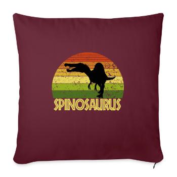 Spinosaurus - Sofakissenbezug 45 x 45 cm - Burgunderrot - Vorne