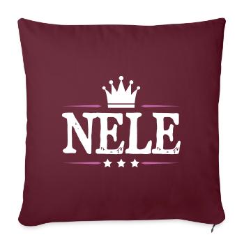 Jennifer - Housse de coussin décorative 45 x 45 cm - bordeaux - Devant