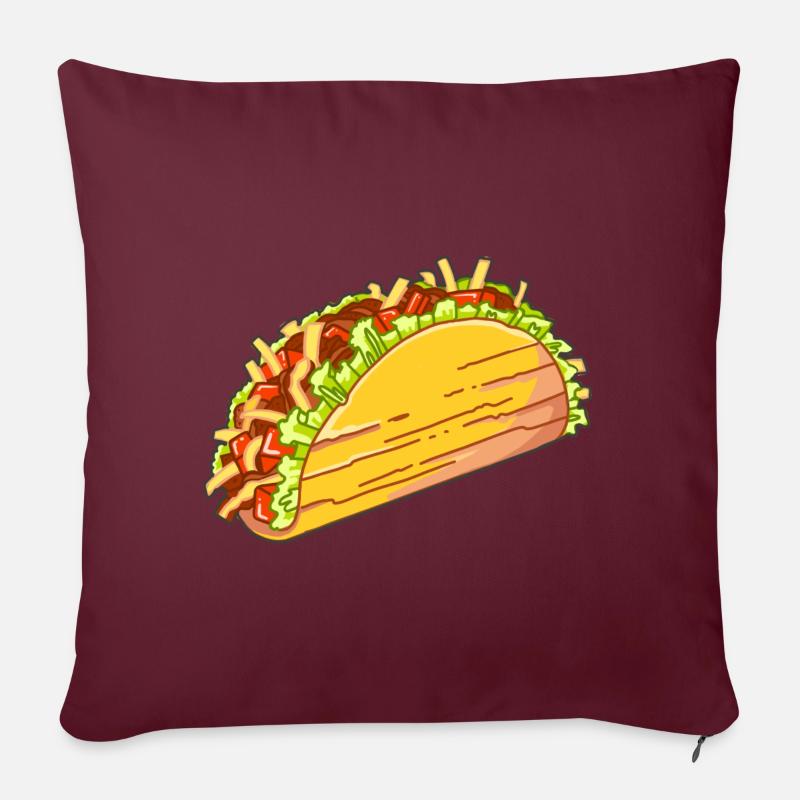 Taco - Sofakissenbezug 45 x 45 cm - Burgunderrot