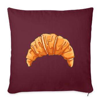 Croissant - Sofa pillowcase 17,3'' x 17,3'' (45 x 45 cm) - burgundy - Front