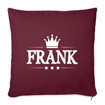 Frank - Sofakissenbezug 45 x 45 cm - Burgunderrot - Vorne