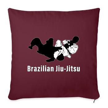 Jiu-Jitsu Brésilien - Housse de coussin décorative 45 x 45 cm - bordeaux - Devant