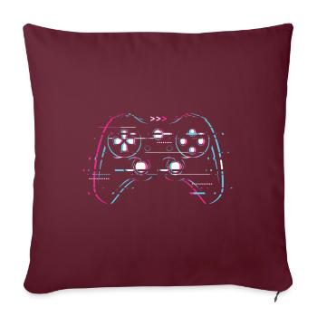 Controller Gaming - Sofakissenbezug 45 x 45 cm - Burgunderrot - Vorne