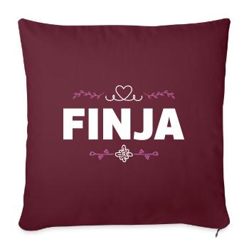Jennifer - Housse de coussin décorative 45 x 45 cm - bordeaux - Devant
