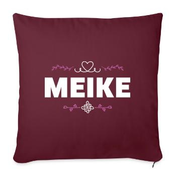 Jennifer - Housse de coussin décorative 45 x 45 cm - bordeaux - Devant