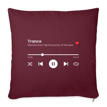 Trance - Sofakissenbezug 45 x 45 cm - Burgunderrot - Vorne