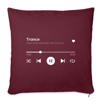 Trance - Sofakissenbezug 45 x 45 cm - Burgunderrot - Vorne