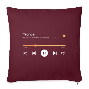 Trance - Sofakissenbezug 45 x 45 cm - Burgunderrot - Vorne