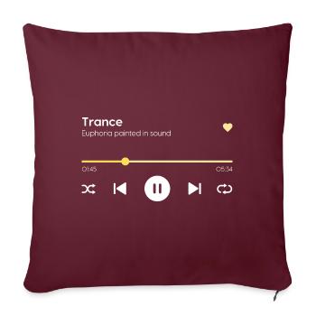 Trance - Sofakissenbezug 45 x 45 cm - Burgunderrot - Vorne