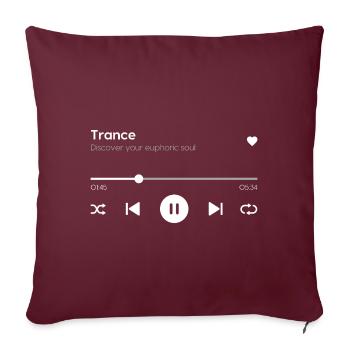 Trance - Sofakissenbezug 45 x 45 cm - Burgunderrot - Vorne