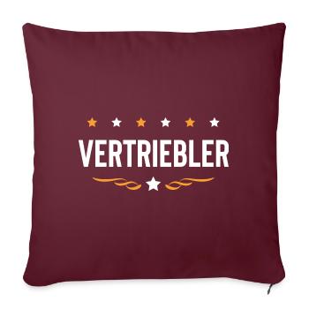 Vertriebler Beruf - Sofakissenbezug 45 x 45 cm - Burgunderrot - Vorne