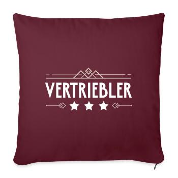 Vertriebler Beruf - Sofakissenbezug 45 x 45 cm - Burgunderrot - Vorne