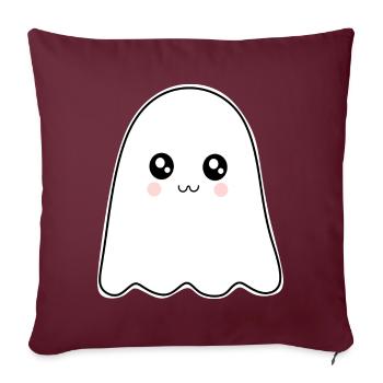 T-shirt d’Halloween Ghost spooky chemise mignonne - Housse de coussin décorative 45 x 45 cm - bordeaux - Devant