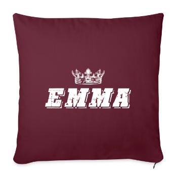 Emma - Housse de coussin décorative 45 x 45 cm - bordeaux - Devant