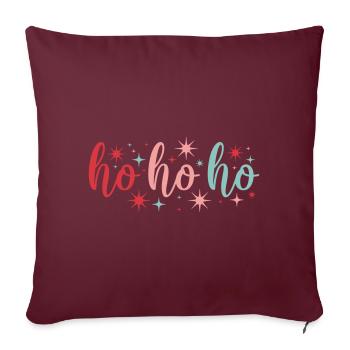Ho Ho Ho - Sofa pillowcase 17,3'' x 17,3'' (45 x 45 cm) - burgundy - Front