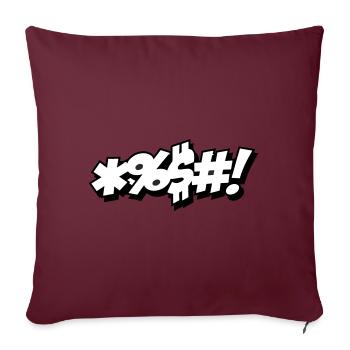Bleep - Sofakissenbezug 45 x 45 cm - Burgunderrot - Vorne