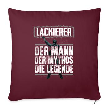 LACKIERER - Mythos - Sofakissenbezug 45 x 45 cm - Burgunderrot - Vorne