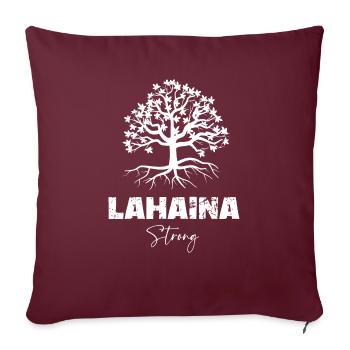 Maui Hawaii Strong Maui Wildfire Lahaina Survivor - Housse de coussin décorative 45 x 45 cm - bordeaux - Devant