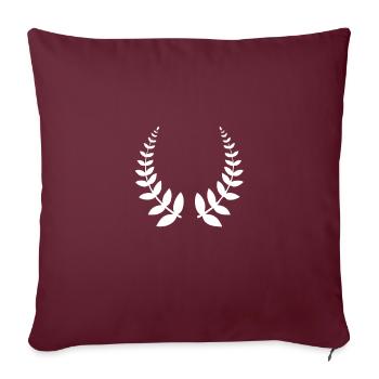 Laurel wreath laurel wreath winner gift - Sofa pillowcase 17,3'' x 17,3'' (45 x 45 cm) - burgundy - Front