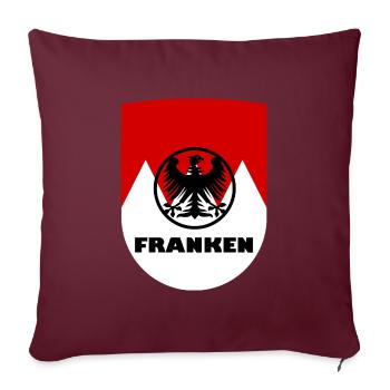 Die fränkische Heimat - Sofakissenbezug 45 x 45 cm - Burgunderrot - Vorne