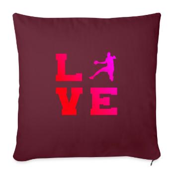 Joueurs de handball masculins Joueurs de handball Joueurs de handball Joueurs de handball - Housse de coussin décorative 45 x 45 cm - bordeaux - Devant