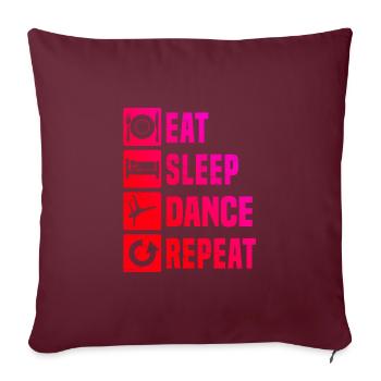 Hip Hop Breakdance Break Dance Bboy Bgirl - Housse de coussin décorative 45 x 45 cm - bordeaux - Devant