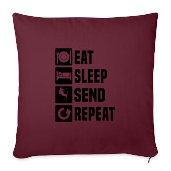 Slopestyle Ski Freestyle Freestyle Ski Hommes - Housse de coussin décorative 45 x 45 cm - bordeaux - Devant