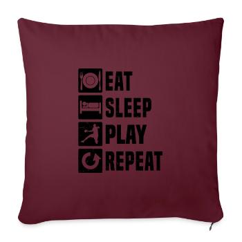 Joueurs de handball masculins Joueurs de handball Joueurs de handball Joueurs de handball - Housse de coussin décorative 45 x 45 cm - bordeaux - Devant