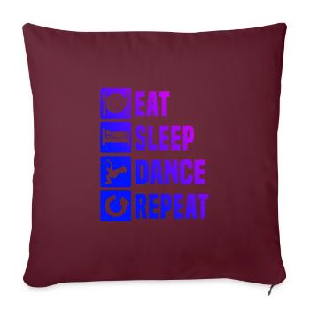 Breakdance Hommes Breakdance Hip Hop Hip Hop - Housse de coussin décorative 45 x 45 cm - bordeaux - Devant
