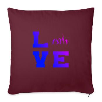Tennis Femmes Tennis Hommes Tennis Tennis Tennis Tennis - Housse de coussin décorative 45 x 45 cm - bordeaux - Devant