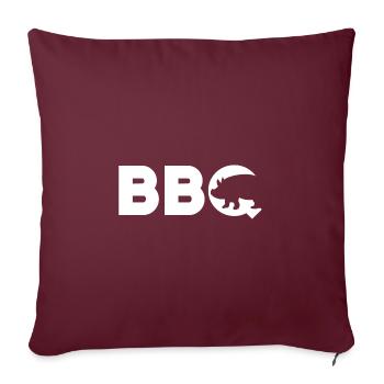 Barbecue - Housse de coussin décorative 45 x 45 cm - bordeaux - Devant