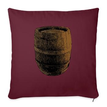 Barrique - Housse de coussin décorative 45 x 45 cm - bordeaux - Devant