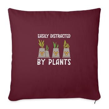 L’ingénieur nucléaire peut facilement être influencé par le - Housse de coussin décorative 45 x 45 cm - bordeaux - Devant