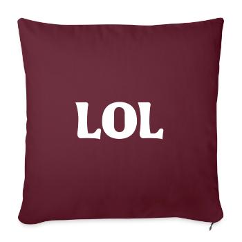 LOL - Sofakissenbezug 45 x 45 cm - Burgunderrot - Vorne