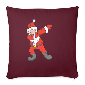 Père Noël Noël Dabbing Dab - Housse de coussin décorative 45 x 45 cm - bordeaux - Devant