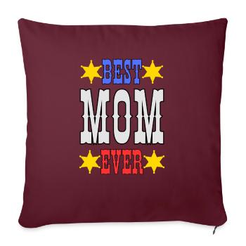 Beste Mama aller Zeiten - beste Mama aller Zeiten. - Sofakissenbezug 45 x 45 cm - Burgunderrot - Vorne