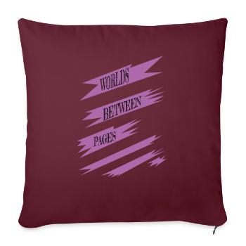 present idea geek reading culture happy statement - Sofakissenbezug 45 x 45 cm - Burgunderrot - Vorne