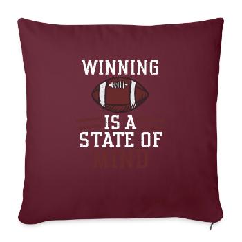 Winning is a state of mind - Sofakissenbezug 45 x 45 cm - Burgunderrot - Vorne
