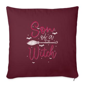 Sorcellerie Wife Halloween Wicca - Housse de coussin décorative 45 x 45 cm - bordeaux - Devant