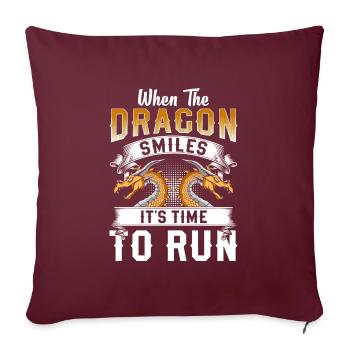 Drachen Fliegen China - Sofakissenbezug 45 x 45 cm - Burgunderrot - Vorne