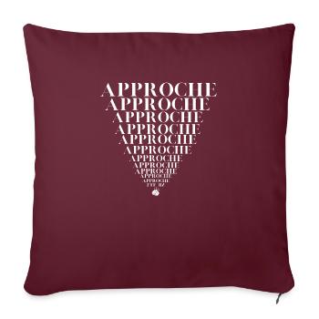 APPROCHE JTE BZ - Housse de coussin décorative 45 x 45 cm - bordeaux - Devant