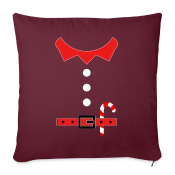 Noël Elfe Noël Noël Gnome Moche - Housse de coussin décorative 45 x 45 cm - bordeaux - Devant