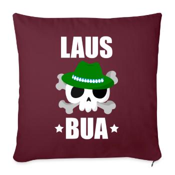 Lausbua - Sofakissenbezug 45 x 45 cm - Burgunderrot - Vorne