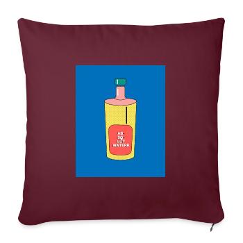 Absolut Wasser - Sofakissenbezug 45 x 45 cm - Burgunderrot - Vorne