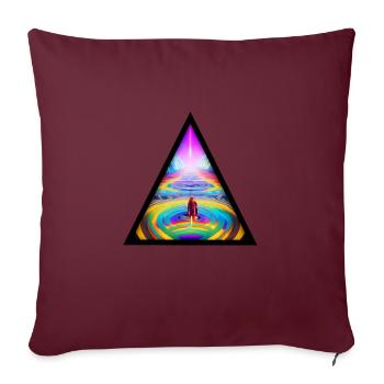 Seelenweg 05 - Sofa pillowcase 17,3'' x 17,3'' (45 x 45 cm) - burgundy - Front