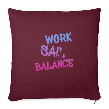 work sail balance - Sofakissenbezug 45 x 45 cm - Burgunderrot - Vorne